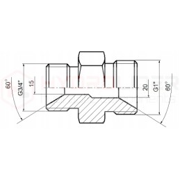 Hidraulinė redukcinė jungtis bb 1 3 4