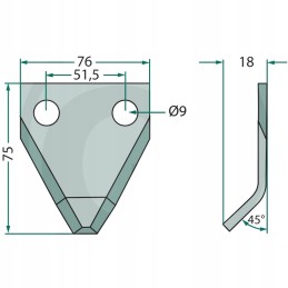 Granito siloso pjovimo peilis, 3mm