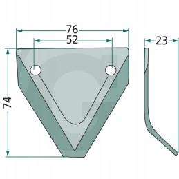 Granito seko 3mm peiliai pašarų vagonams