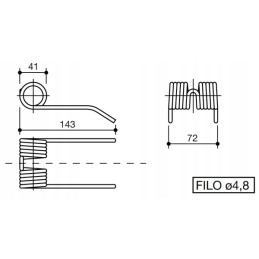 New Holland pikapo pirštas
