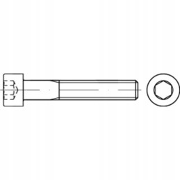 Šešiakampis varžtas M8x25mm, skirtas Faresin pašarų vagonams
