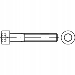 Šešiakampis varžtas M8x25mm, skirtas Faresin pašarų vagonams