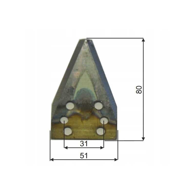 Storti pašarų vagono peilis 16800026 90003