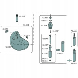 Suevia girdykla, modelis 20, skirta arkliams, galvijams ir paršelėms