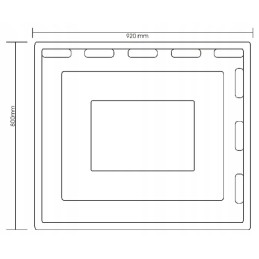 Stūmimo lėkštė kiaulėms 92 x 80 cm