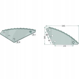 Peilis verti mix 2100, storis 8mm