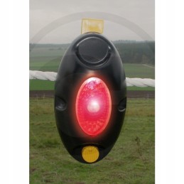 Tvoros valdymo įtaisas su mirksinčia lempute