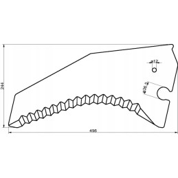 Krautuvo vagono peilis tinka Krone