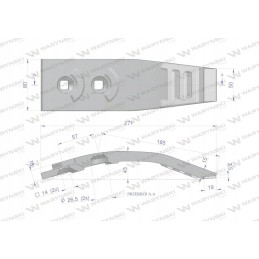 Vienetinis noragas naudojamas Horsch Terrano su įvadu
