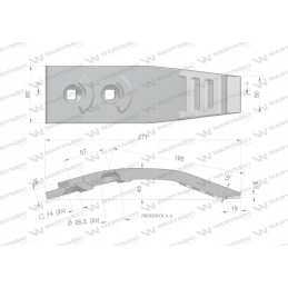 Vienetinis noragas naudojamas Horsch Terrano su įvadu