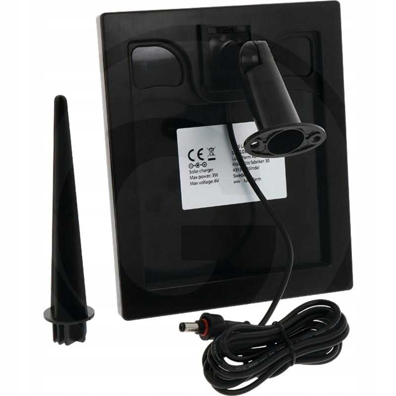 Saulės įkroviklis tvorai, prietaiso įkrovimas