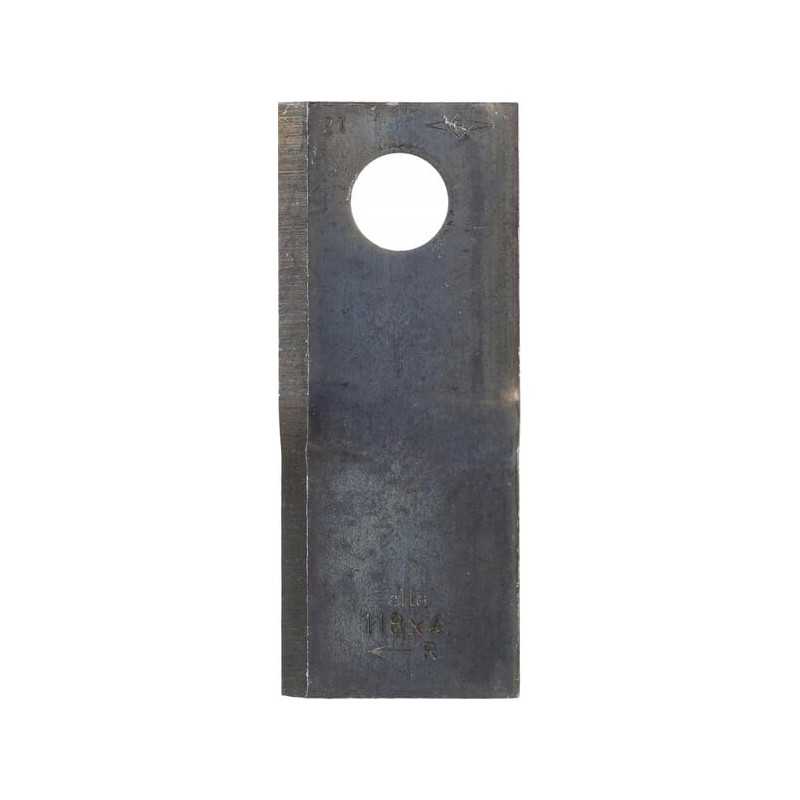 Dešinysis rotacinis vejapjovės peilis 118x48x4 mm skylė