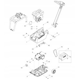 Wacker 0201014 V formos diržas bpu3050 bpu3050a