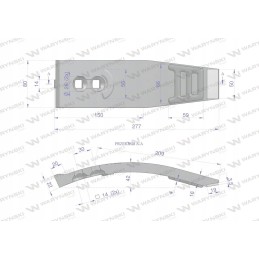 Įrenginio noragams naudojamas vaderstad, pagamintas iš karbido