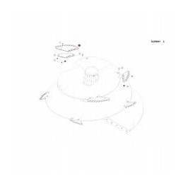 Kuhn 5303620 pašarų vagono peilis, gamintojas MWS, vokiečių