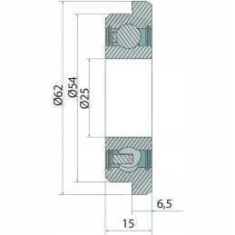 SD 100h pjovimo juostos jungties kreipiamasis volas