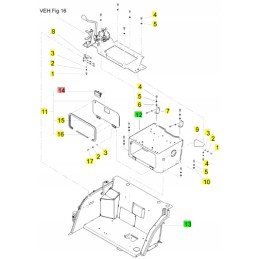 Yanmar kabinos rankena vio20 vio75 sv15 sv100