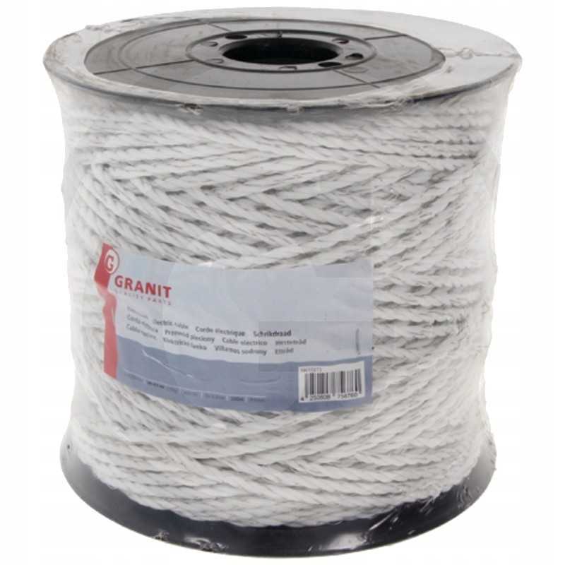 Pintas kabelis baltas 200 6mm pp 3 laidas 350