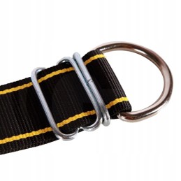 Horizontinis kaklo dirželis nailono geltonai juodas 1700x70