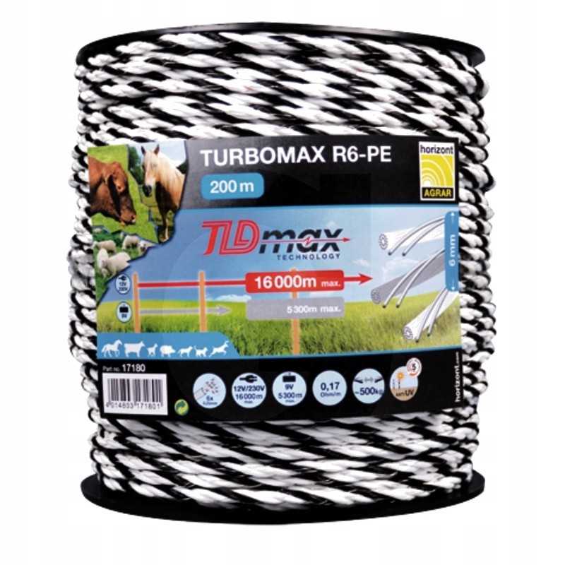 Horizontas pe kabelis turbomax r6 pe 6 laidai 0 25