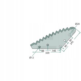 Peilis grūdintas 6 mm sukepintu karbidu