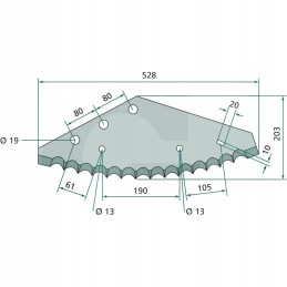 Granito padavimo vagono peiliai 6mm