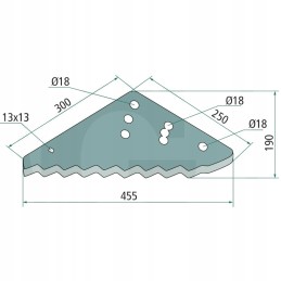 Granito storti pašarų vagono peiliai