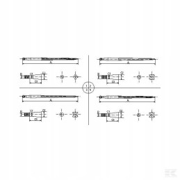 Krautuvas tiesus profilis, dvigubas t 35x1150 m