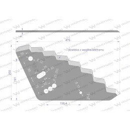 Tiekimo vagono peilį galima naudoti su Sano Mayer su karbidu