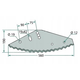 Mayer Siloking Sano pašarų vagono ašmenys 1050254