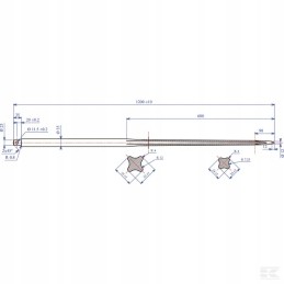 Krautuvas tiesus žvaigždės profilis 35x1200 mm