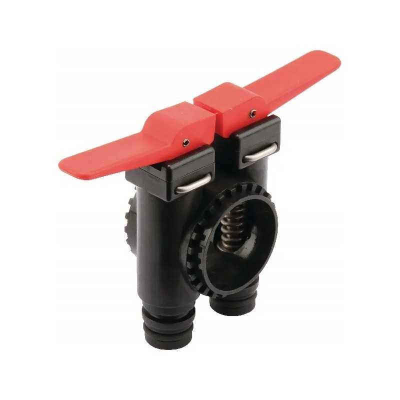 Raudonas dvigubas vožtuvas