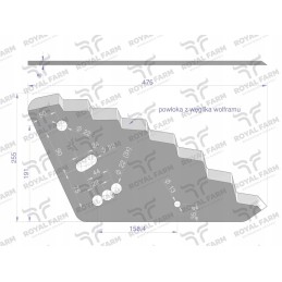 „Royal Farm“ standartinio pašarų vagono peilis