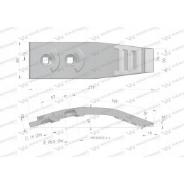 Vienetinis noragas naudojamas Horsch Terrano su įvadu