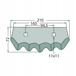 Marmix pašarų vagono ašmenys 128 2 70 220 527527326