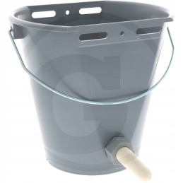 Kibiras veršeliams girdyti, 9l, pagamintas iš plastiko, su žinduku