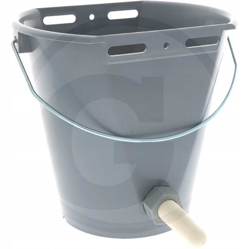 Kibiras veršeliams girdyti, 9l, pagamintas iš plastiko, su žinduku