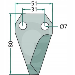 Peilis silosui pjauti ir tirštam pašarui tiekti