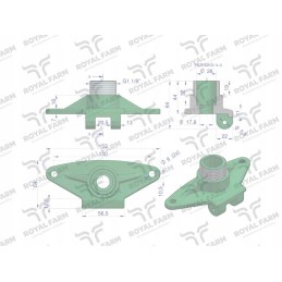 Laistytojo korpusas rf 20908101 rf 20908106 karališkasis ūkis