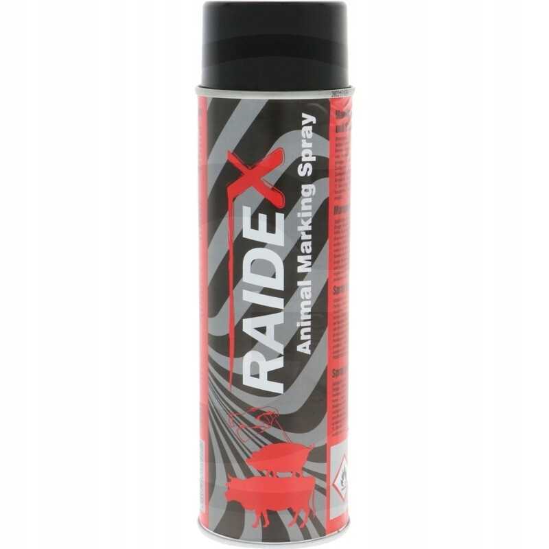 Raudonas purškalas, skirtas ūkinių gyvūnų žymėjimui