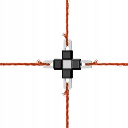 Kryžminė jungtis 3 mm litzclip kabeliui, 5 vnt