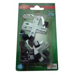 Kryžminė jungtis 3 mm litzclip kabeliui, 5 vnt