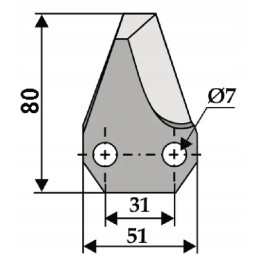 Sgariboldi pašarų vagono ašmenys