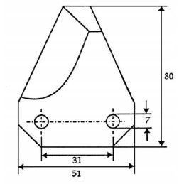 Pašarinio vagono Sgaribod FM18157 ašmenys