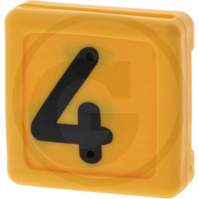 Galvijų identifikavimo juostų numeriai, geltoni