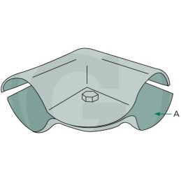 Dviejų dalių kampinis spaustukas 1 34 mm