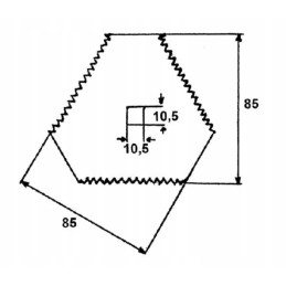 Zago FM26504 pašarų vagono ašmenys