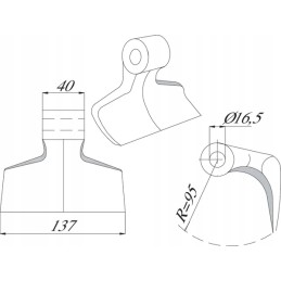 Sunkus Berti plakimo peilis