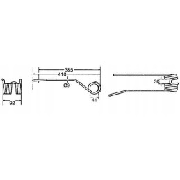Deutz Fahr tinka tinkamas grėblio noragas
