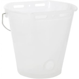 Maitinimo kibiras, baltas, skaidrus, 8 l